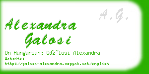 alexandra galosi business card